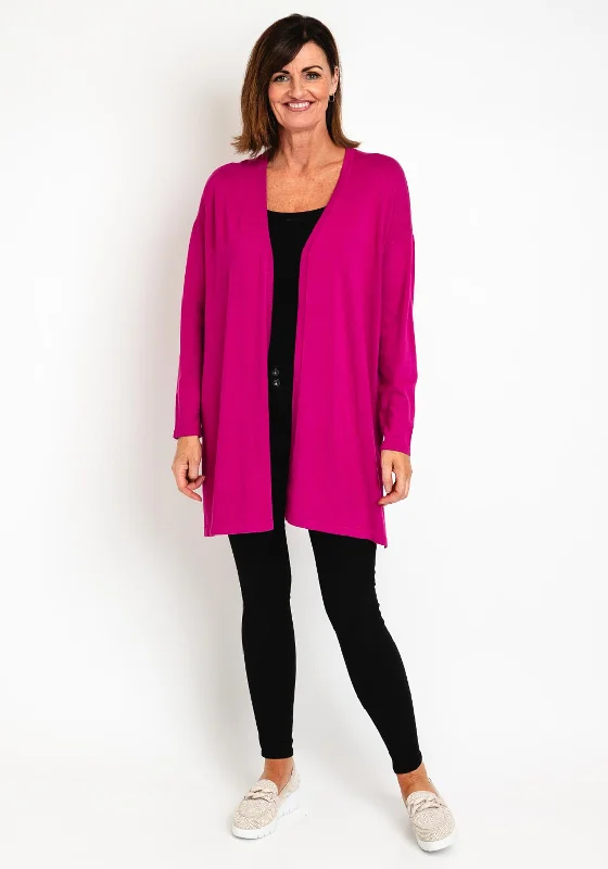 Mega Sale Happening Now!Masai Lon Fine Knit Open Long Cardigan, Wild Aster