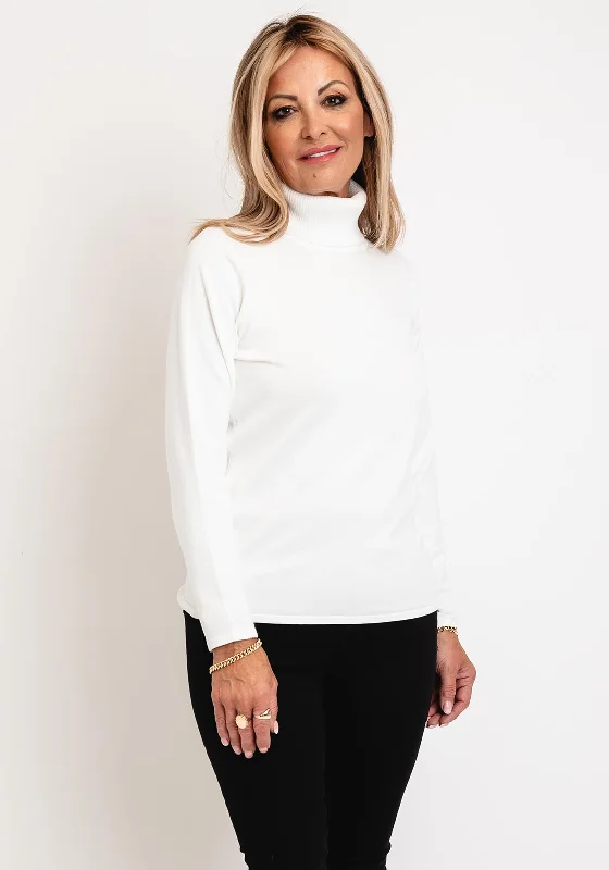 Instant Savings Await!Micha Polo Neck Sweater, White