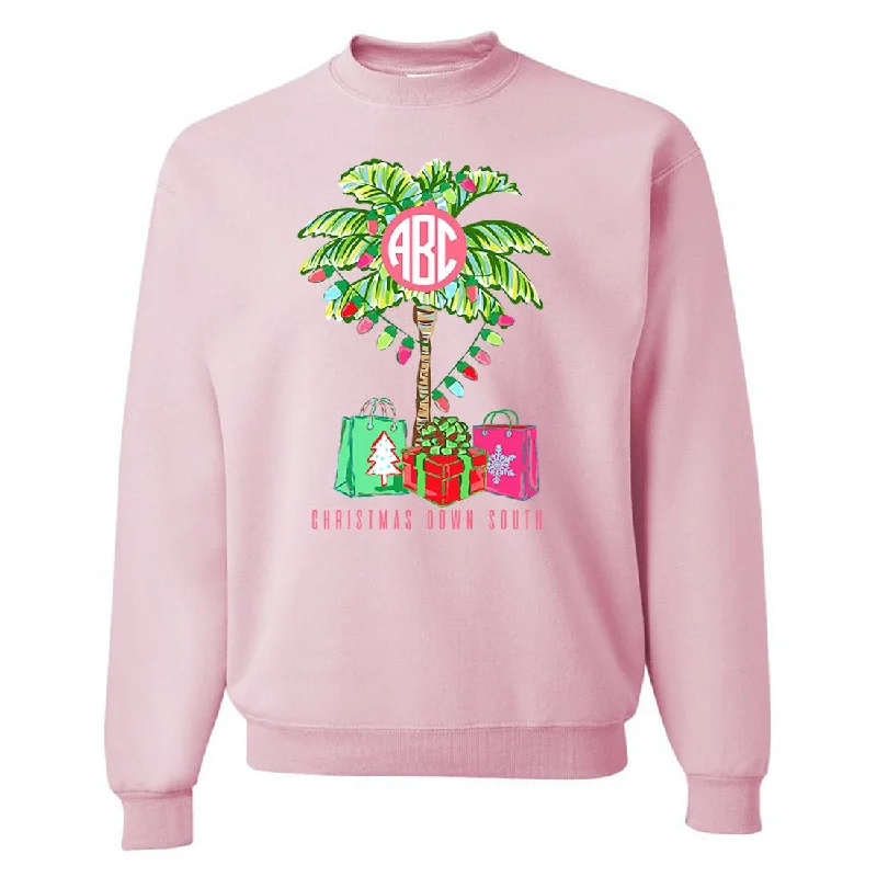 Instant Savings Await!Monogrammed 'Christmas Down South' Crewneck Sweatshirt