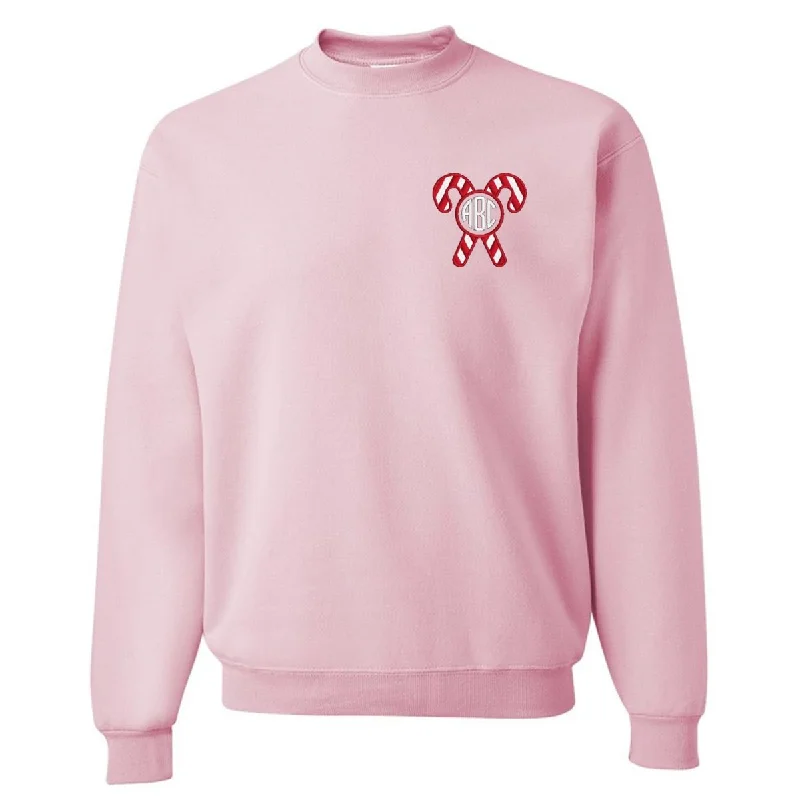 Your Favorite Items on Sale Now!Monogrammed 'Candy Cane' Crewneck Sweatshirt