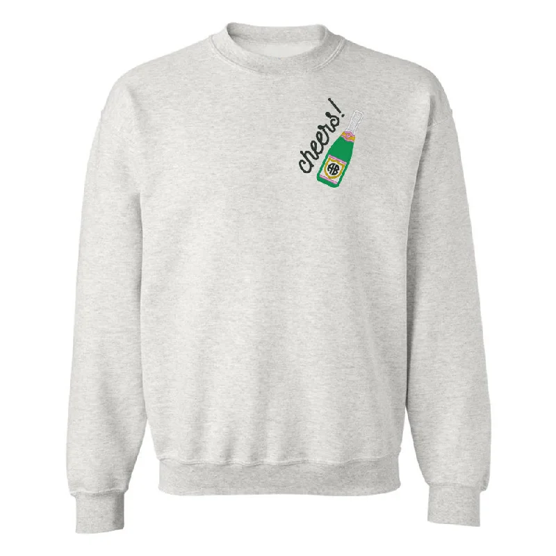 Unbeatable Prices!Monogrammed Champagne 'Cheers' Crewneck Sweatshirt
