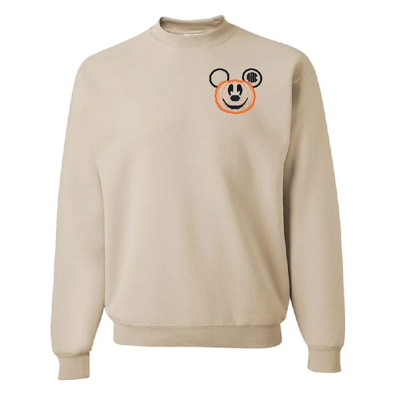 Limited Edition, Limited Price!Monogrammed Mickey Pumpkin Crewneck Sweatshirt