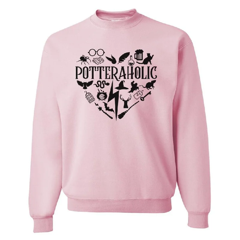 Amazing Prices You Can’t Resist!Monogrammed 'Potteraholic' Crewneck Sweatshirt