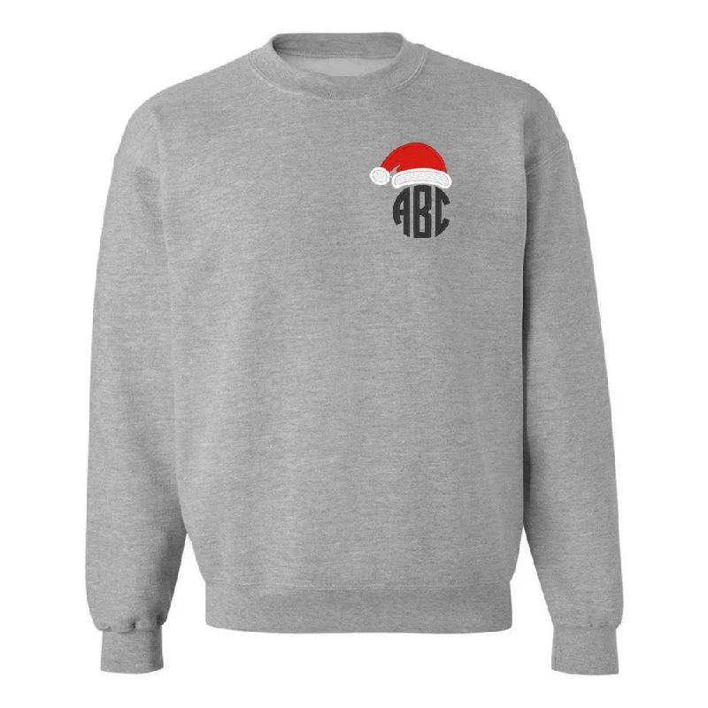 Hottest Discounts of the Year!Monogrammed 'Santa Hat' Crewneck Sweatshirt