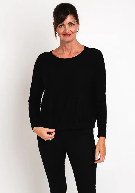 Save Up to 50% Off!Natalia Collection Draw String Sweater, Black