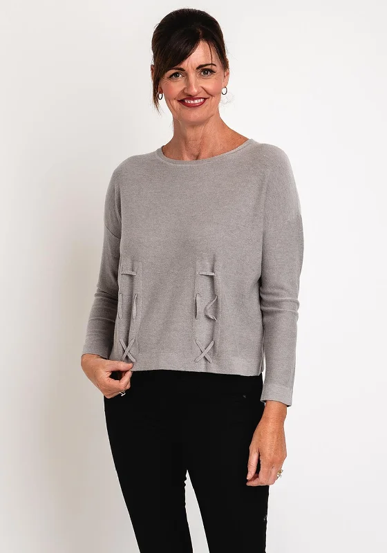 Hurry, Sale Ends Soon!Natalia Collection Draw String Sweater, Taupe