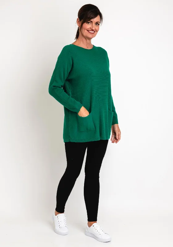 Get More, Spend Less – Shop Now!Natalia Collection One Size Fine Knit Relaxed Sweater, Green Get More, Spend Less – Shop Now!Natalia Collection One Size Fine Knit Relaxed Sweater, Green