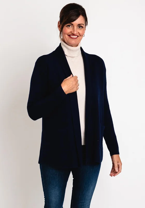 Unbeatable Prices!Natalia Collection One Size Fine Knit Midi Cardigan, Navy