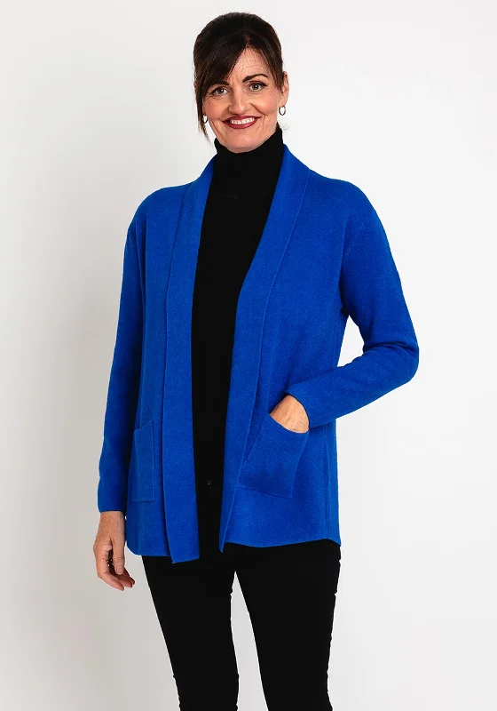 Get More for Less!Natalia Collection One Size Fine Knit Midi Cardigan, Royal Blue