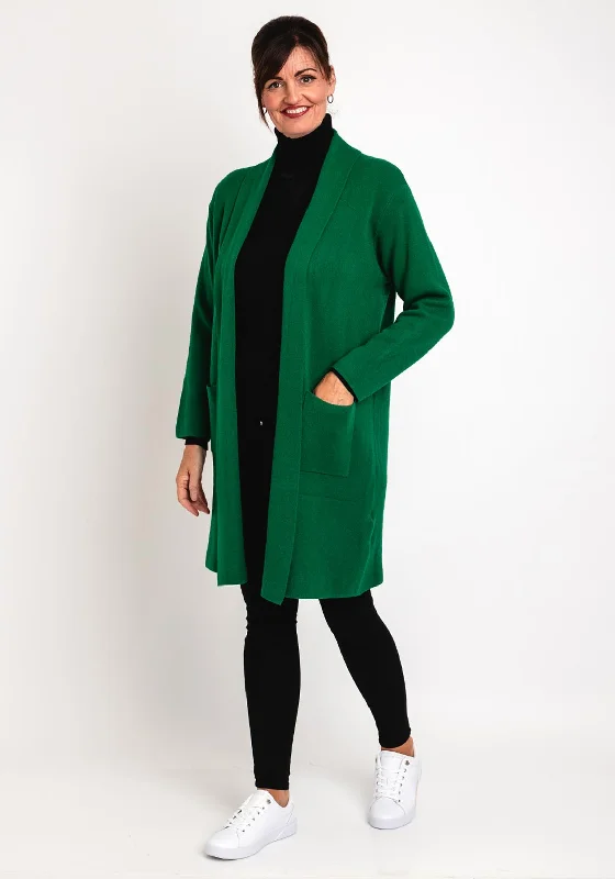 Hurry! While Supplies Last!Natalia Collection One Size Fine Knit Long Cardigan, Green Hurry! While Supplies Last!Natalia Collection One Size Fine Knit Long Cardigan, Green