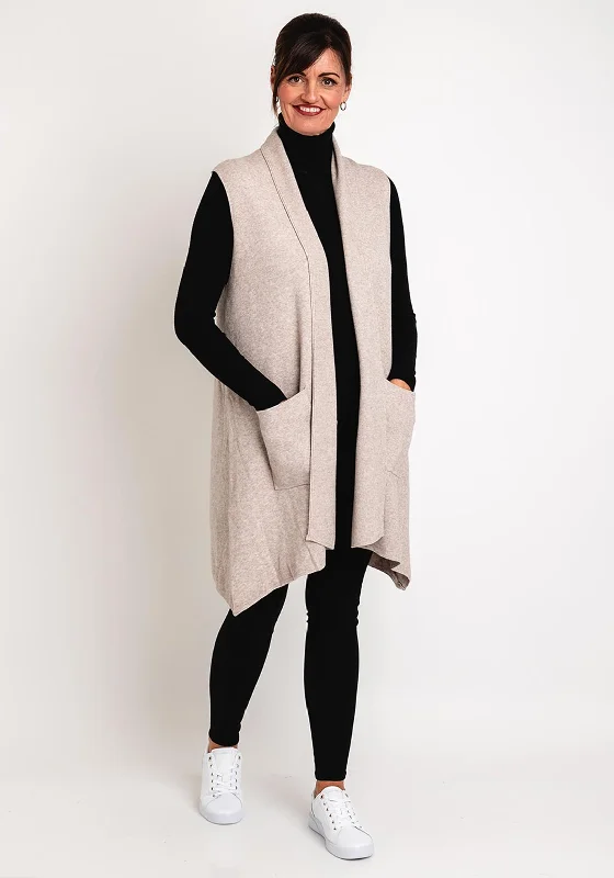 Shop Before It’s Gone!Natalia Collection One Size Longline Sleeveless Cardigan, Oatmeal Shop Before It’s Gone!Natalia Collection One Size Longline Sleeveless Cardigan, Oatmeal