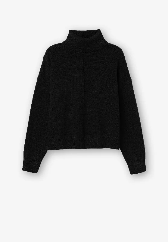 Unbeatable Prices!Tiffosi Roll Neck Sweater, Black