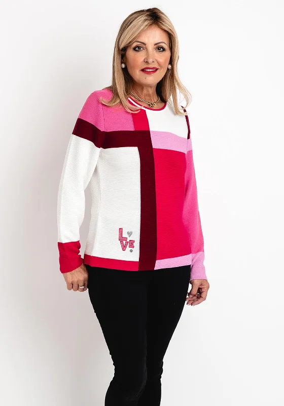 Price Drops You’ll Love!Rabe Modern Colour Block Sweater, Pink