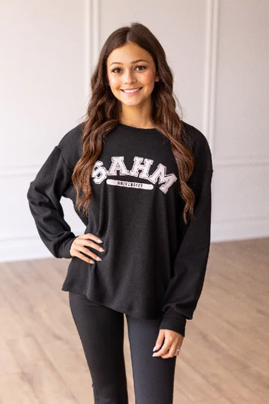 Find the Best Deals Here!Stay At Home Mom University on Black Crewneck