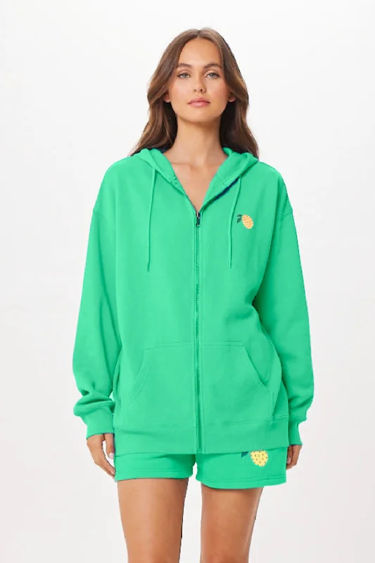 Everything Must Go!Surf Green Capri Jet Setter Surf Wash Zip Up