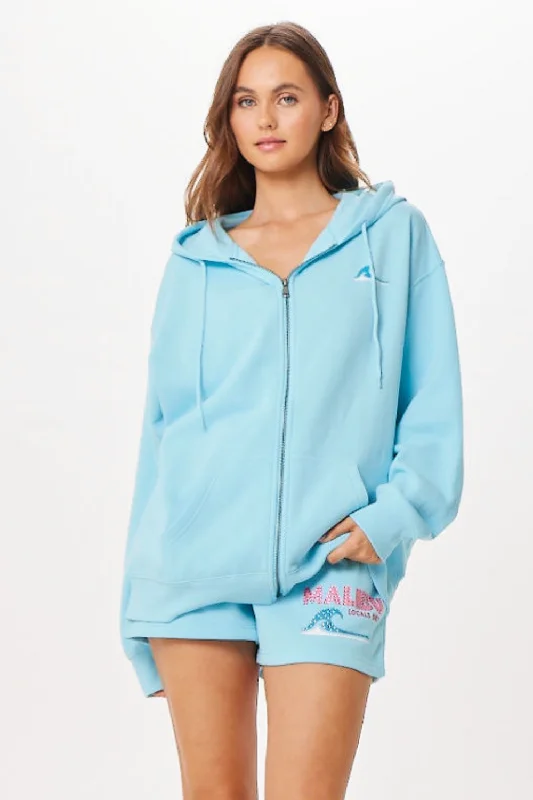 Your Discount is Waiting!Tropical Blue Malibu Jet Setter Surf Wash Zip Up