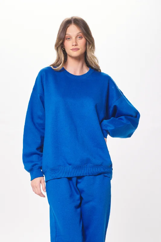 Bigger Savings, Better Shopping!Vivid Blue Proweave Crewneck Sweatshirt