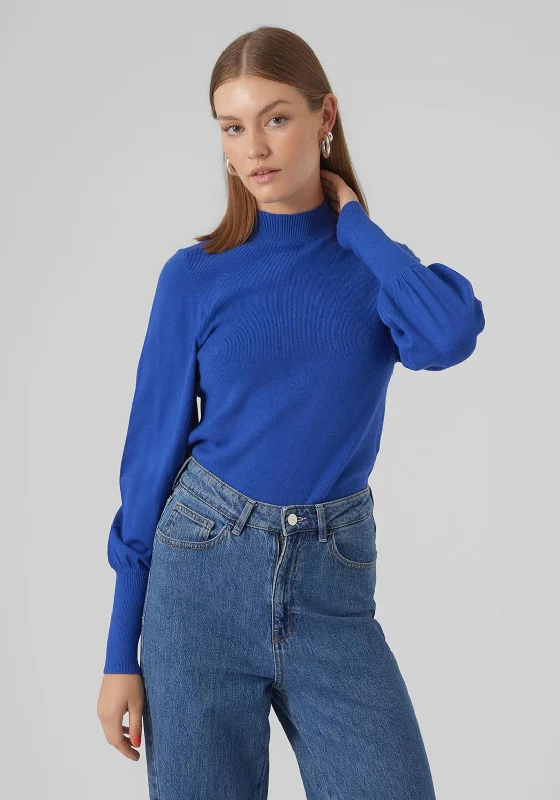 Your Exclusive Offer Awaits!Vero Moda Holly Balloon Sleeve Sweater, Beaucoup Blue
