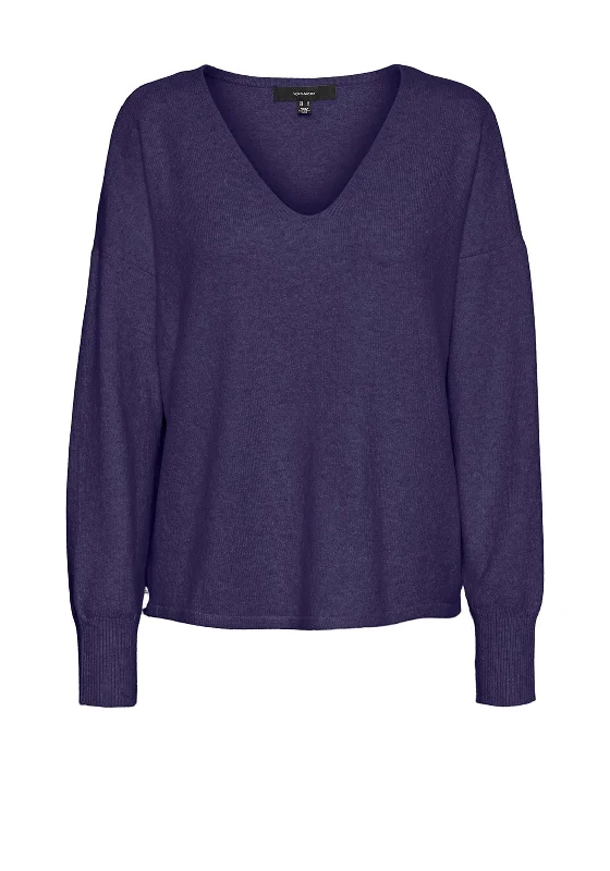 Shop More, Spend Less!Vero Moda Doffy V-Neck Fine Knit Sweater, Astral Aura Melange Shop More, Spend Less!Vero Moda Doffy V-Neck Fine Knit Sweater, Astral Aura Melange