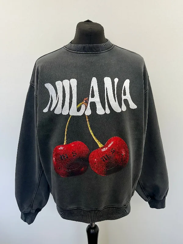 Instant Savings Await!Washed Black Cherry Sweatshirt.