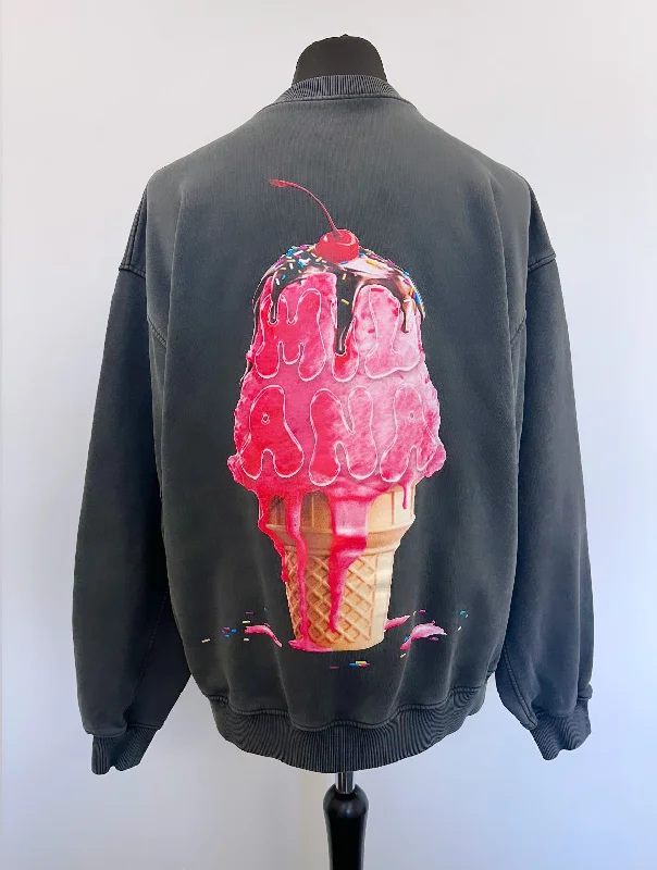 Sale Alert – Get Ready to Shop!Washed Black Ice Cream Sweatshirt.