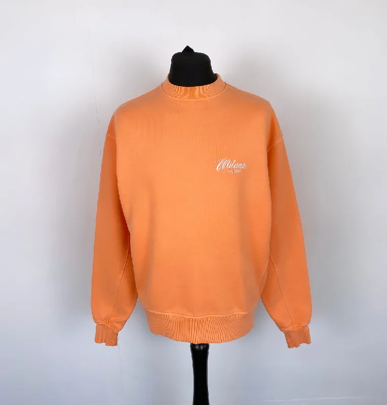 Best Price of the Season!#Z7 Washed Orange Essential Heavyweight Sweatshirt.