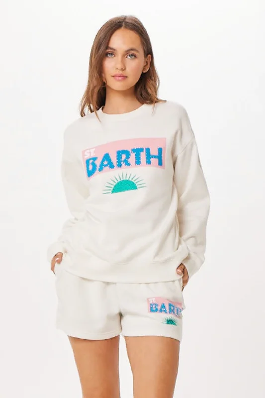 Must-Have Deals Inside!White St. Barth Jet Setter Surf Wash Crewneck