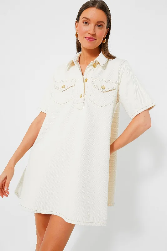 Huge Price Cuts Await!Egret Heavy Denim Mini Dress