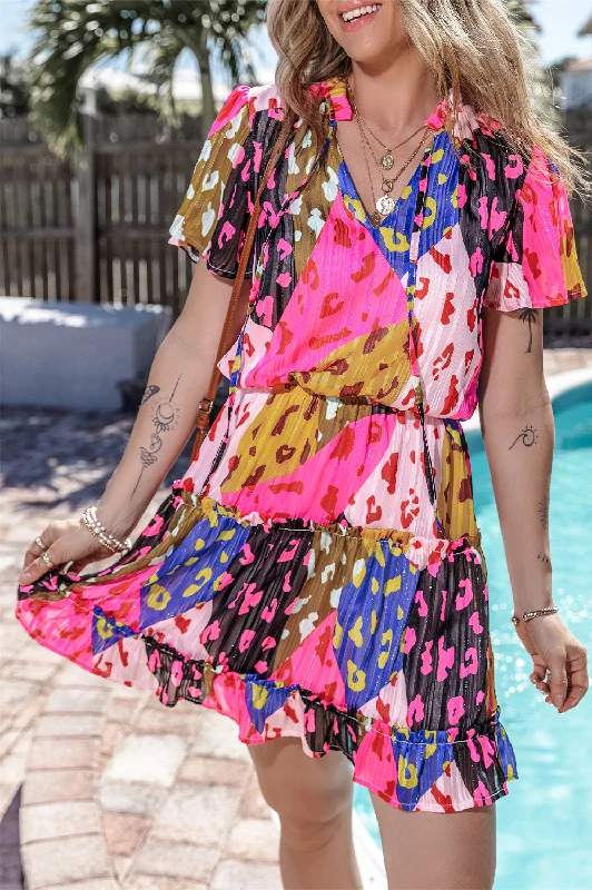 Sale Alert – Get Ready to Shop!Leopard Tiered Ruffle Mini Dress