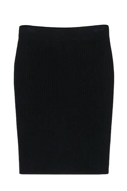 Limited Edition, Limited Price!T by Alexander Wang - Black Ribbed Pencil Skirt Sz M Limited Edition, Limited Price!T by Alexander Wang - Black Ribbed Pencil Skirt Sz M