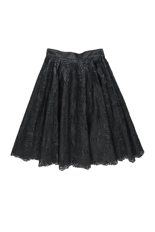 Seasonal Sale – Shop Now!Billy Reid – Dark Brown Laser Cut Perforated Leather Skirt Sz 2 Seasonal Sale – Shop Now!Billy Reid – Dark Brown Laser Cut Perforated Leather Skirt Sz 2