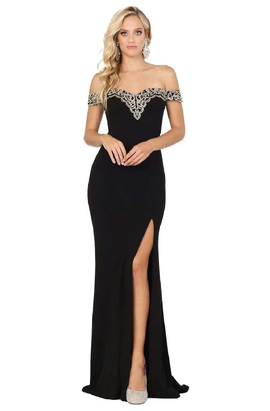 Time to Save Big!Dancing Queen - Lace Off Shoulder Prom Dress 4004