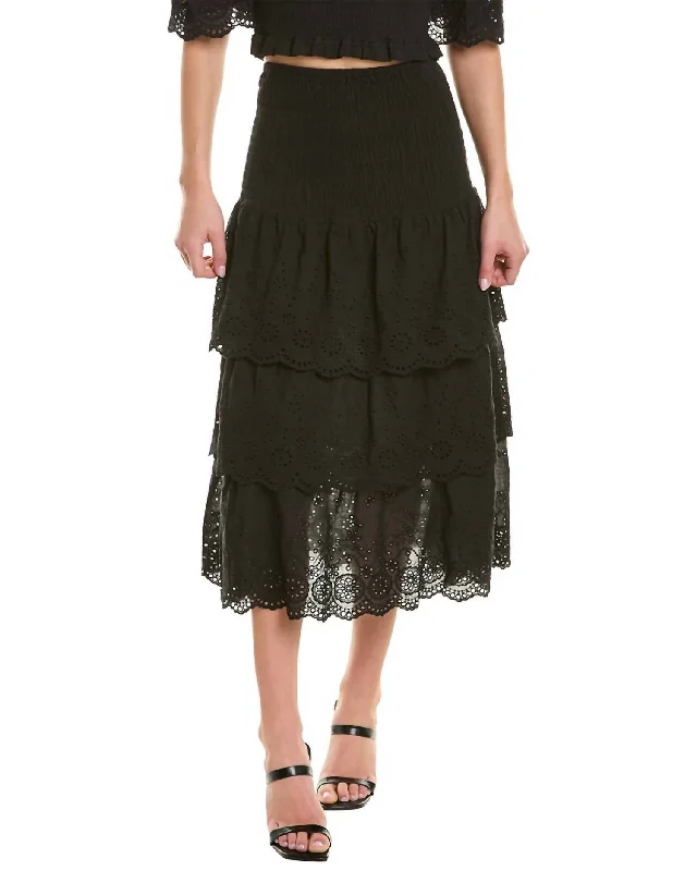 Your Dream Deal is Here!Dani Midi Skirt In Black