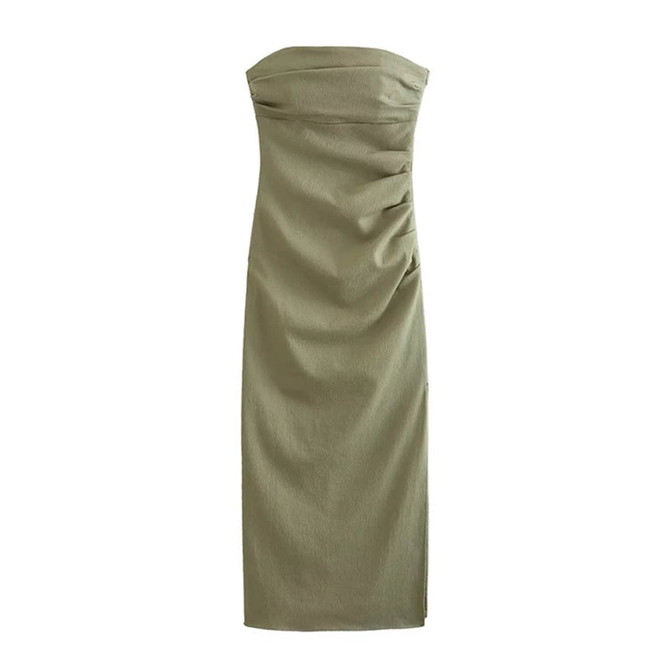 Shop Now and Save!Emerald Linen Dress