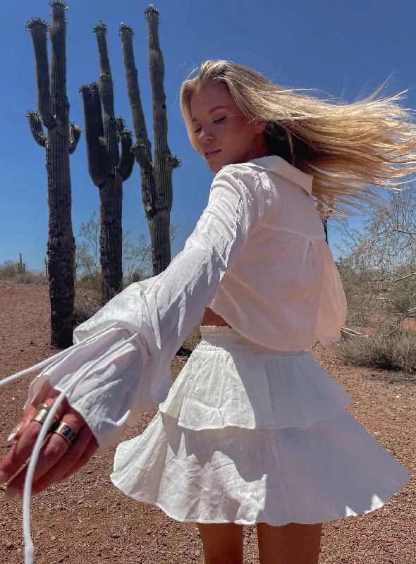 Flash Sale – Act Fast!Greta Mini Skirt Off White
