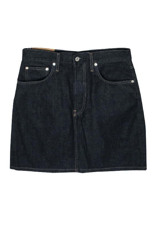 Save Up to 50% Off!Helmut Lang - Dark Wash Denim "Femme" Miniskirt w/ Contrast Stitching Sz 31 Save Up to 50% Off!Helmut Lang - Dark Wash Denim "Femme" Miniskirt w/ Contrast Stitching Sz 31