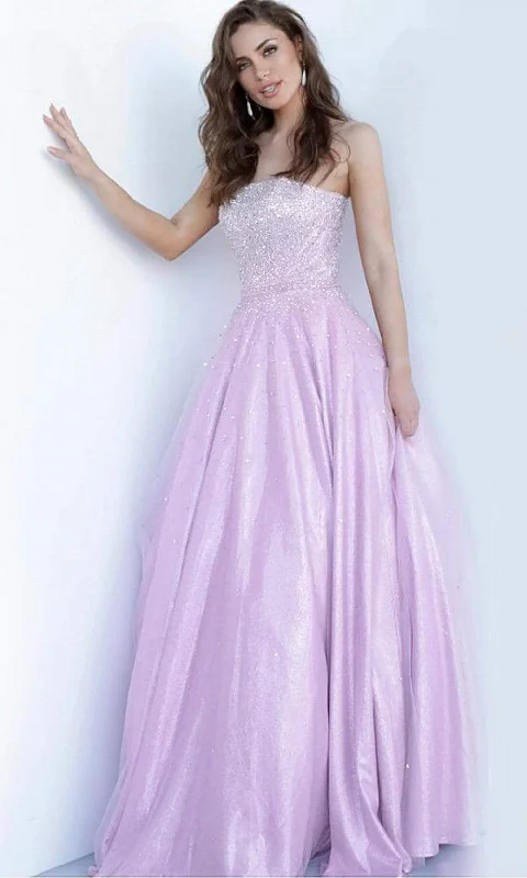 Buy More, Pay Less!JVN by Jovani - JVN00462 Strapless Beaded A-line Prom Dress