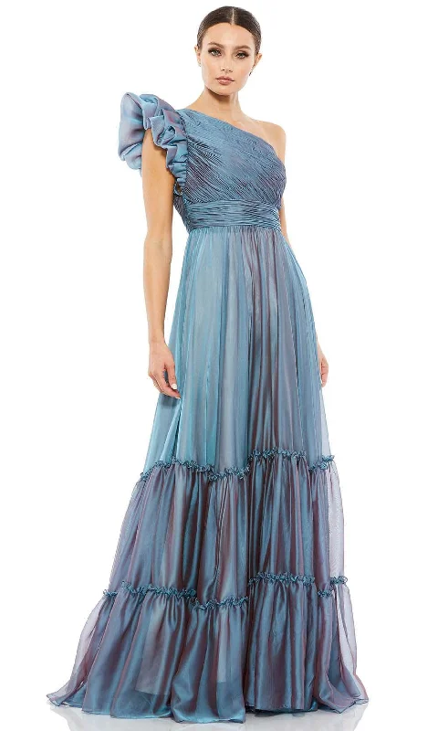 Get It Before It’s Gone!Mac Duggal 67878 - Ruffled Cap Sleeve Evening Gown