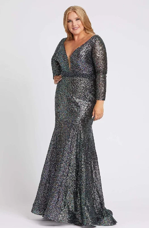 Crazy Discounts Inside!Mac Duggal Fabulouss - 67246F Shimmering Long Sleeves Trumpet Dress Crazy Discounts Inside!Mac Duggal Fabulouss - 67246F Shimmering Long Sleeves Trumpet Dress