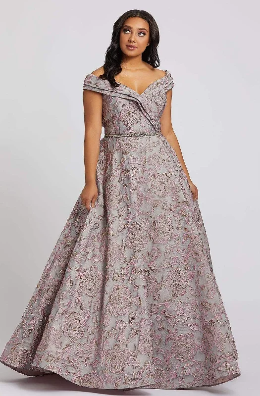 Shop Smart, Save Big!Mac Duggal Fabulouss - 77738F Embossed Floral Prints A-line Dress Shop Smart, Save Big!Mac Duggal Fabulouss - 77738F Embossed Floral Prints A-line Dress