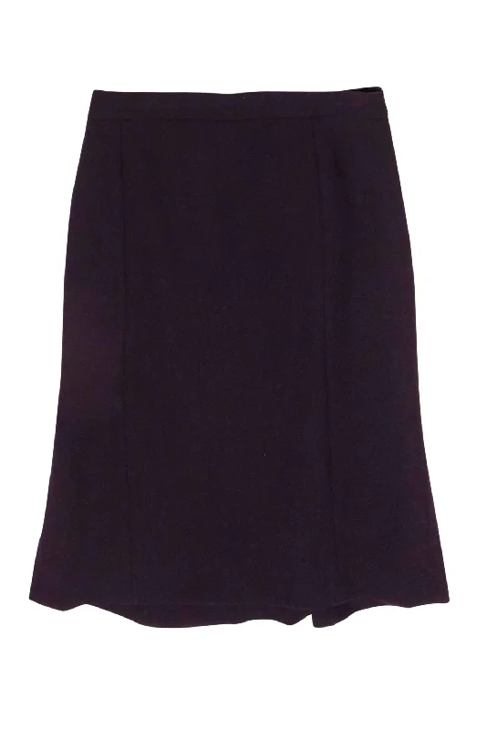 Get the Best for Less!Moschino Cheap & Chic - Deep Purple Wool Pencil Skirt Sz 8
