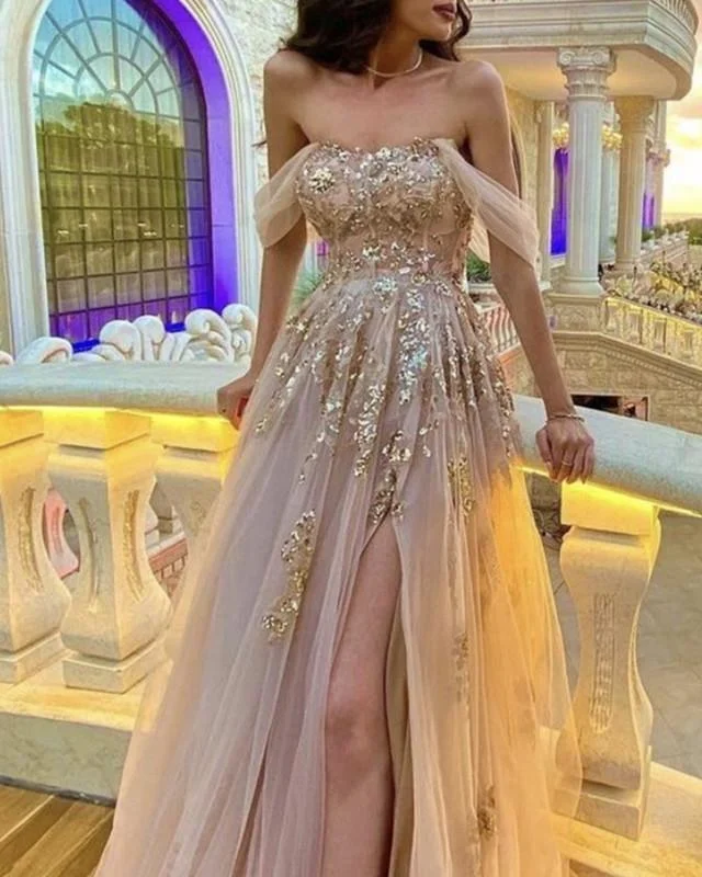 Unlock Huge Savings Now!Off Shoulder Aline Party Unique Design Sparkly Long Prom Dresses PD199 Unlock Huge Savings Now!Off Shoulder Aline Party Unique Design Sparkly Long Prom Dresses PD199