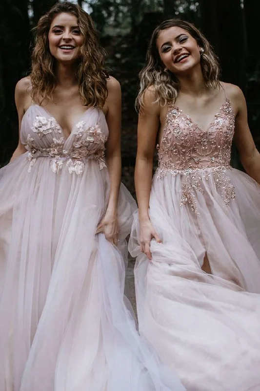Seasonal Sale – Shop Now!Pink Tulle Prom Dresses    cg20141