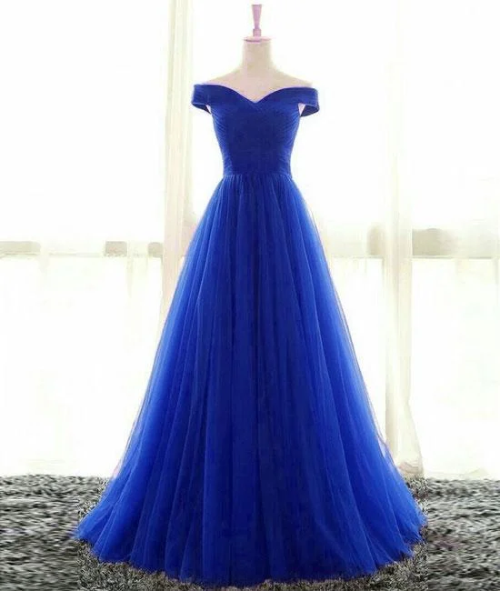 Today’s Deals, Tomorrow’s Regrets!Royal Blue Sweetheart Tulle Long Evening Dresses, Royal Blue Off Shoulder Prom Dresses cg20179 Today’s Deals, Tomorrow’s Regrets!Royal Blue Sweetheart Tulle Long Evening Dresses, Royal Blue Off Shoulder Prom Dresses cg20179