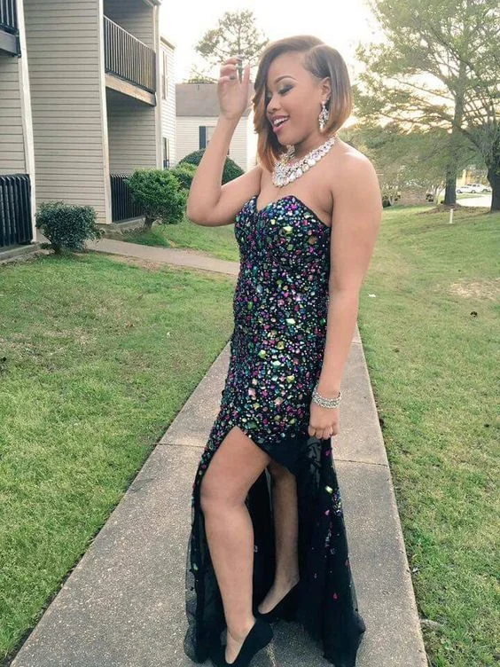 Crazy Discounts Inside!Sparkle mermaid colorful beading long formal dress prom dress with side slit cg20096 Crazy Discounts Inside!Sparkle mermaid colorful beading long formal dress prom dress with side slit cg20096
