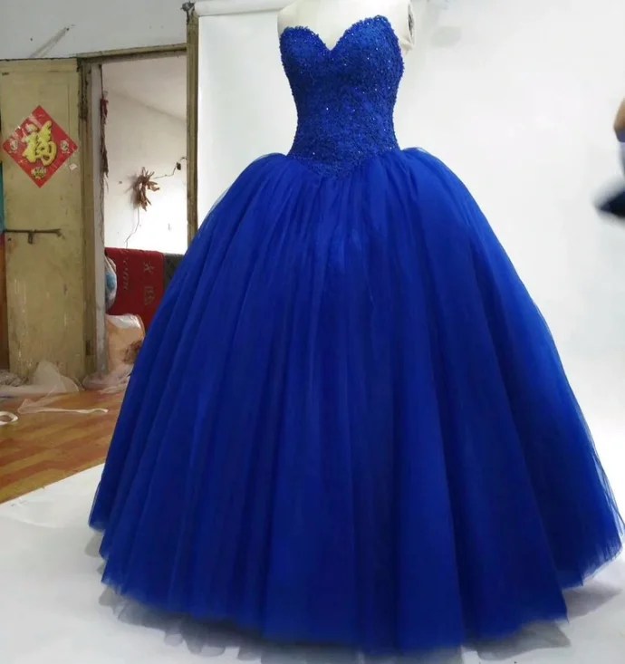 Mega Sale Happening Now!Sweetheart Puffy Royal Blue Tulle skirt Ball Gown Sweet 16 Quinceanera Dresses Prom Dress cg20161 Mega Sale Happening Now!Sweetheart Puffy Royal Blue Tulle skirt Ball Gown Sweet 16 Quinceanera Dresses Prom Dress cg20161