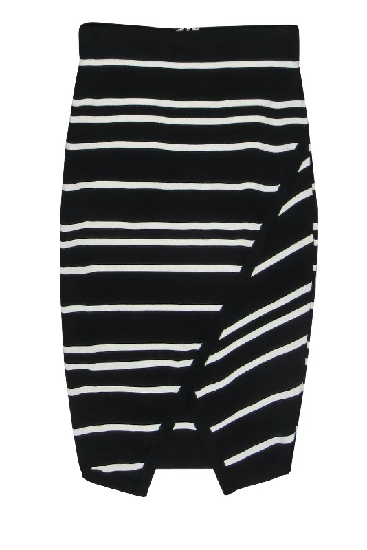Flash Sale – Act Fast!Ted Baker - Black & White Bandage "Petulia" Midi Skirt Sz 8