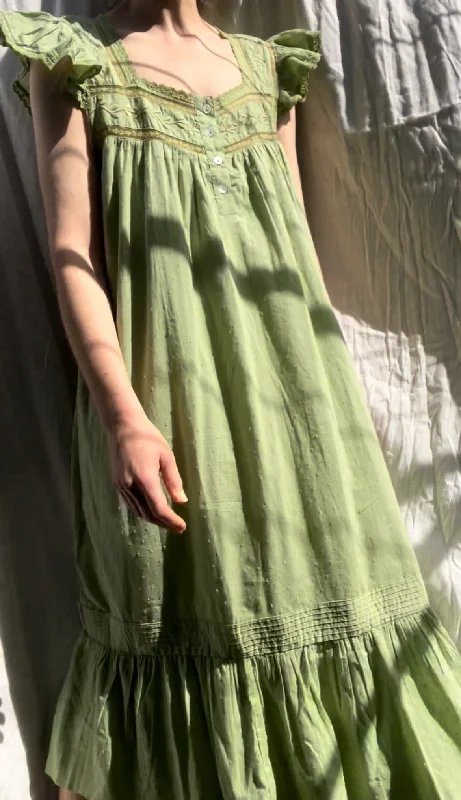 Your Dream Deal is Here!100% RECYCLED COTTON - ALICE DRESS SAGE