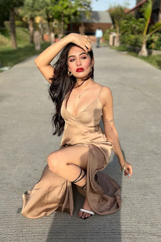 Get Ready to Save!24-Karat Satin dress (Full length)
