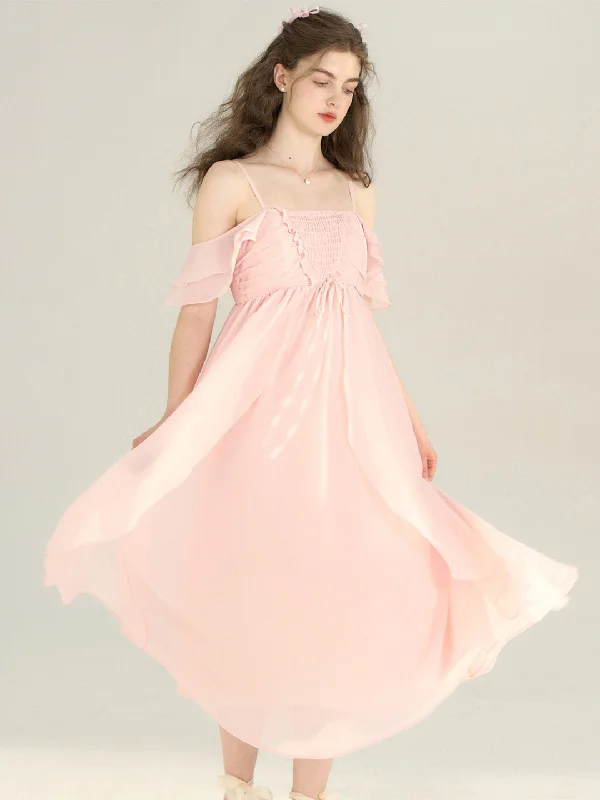 Special Discounts Inside!【Black Friday】Ariah Romantic Square Neck Ruffle Sleeves Pink Dress Special Discounts Inside!【Black Friday】Ariah Romantic Square Neck Ruffle Sleeves Pink Dress